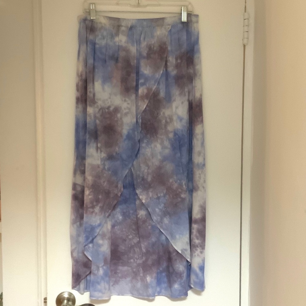 American Eagle tie-dye midi skirt crossover NWT